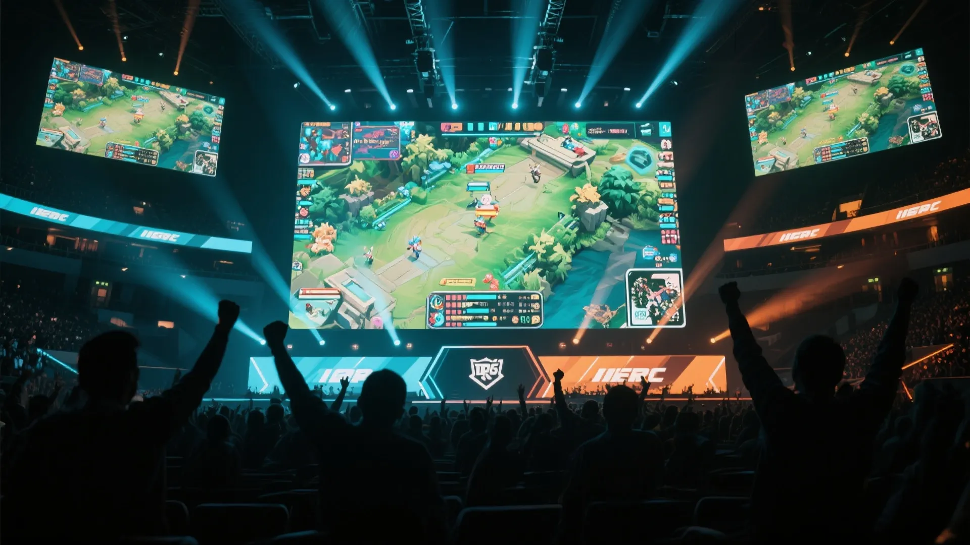 英雄联盟电竞比赛现场