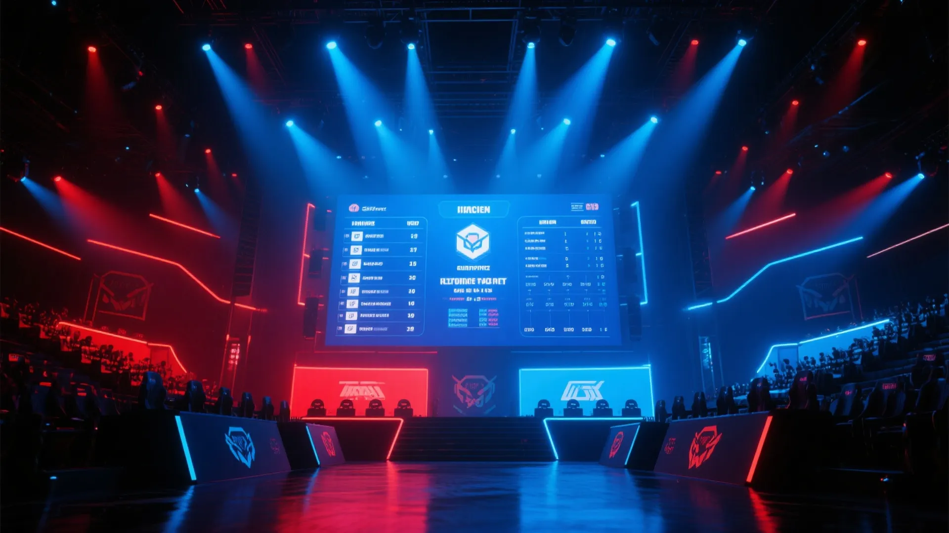 英雄联盟电竞赛事现场